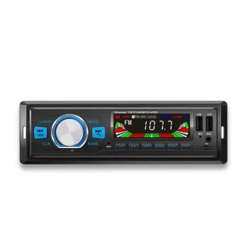 1 DIN Car Radio System with 2 USB BT Car MP3 Player & Remote Control for 12V/24V Cars