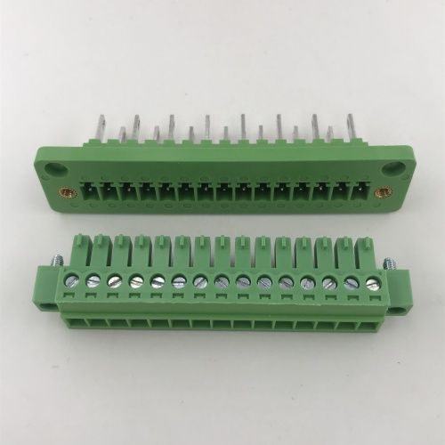 15pin through wall mounting pluggable terminal block