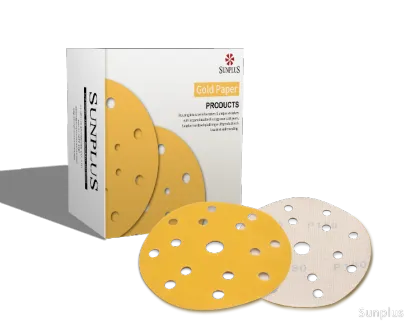 Gold Latex Paper 6 Inch Car Paint Sandpaper