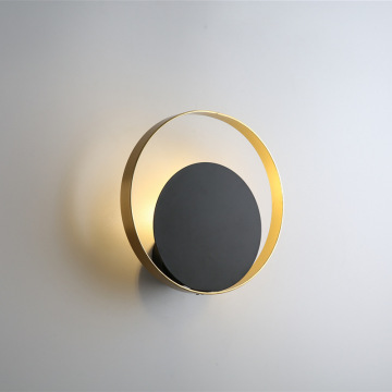Nordic Black and Gold Wall Light for Modern Bedroom
