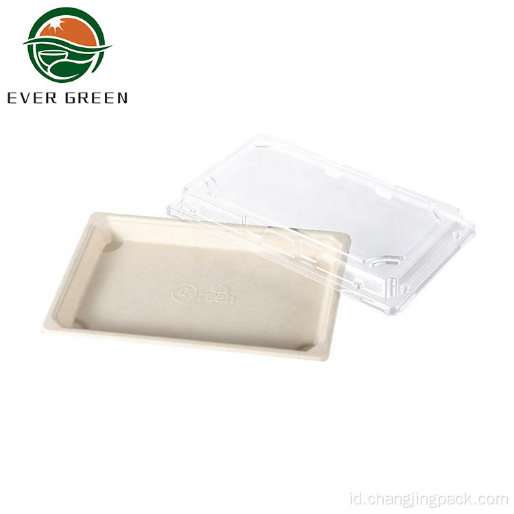 Biodegradable Recycled Microwavable Food Pulp Tableware Tray