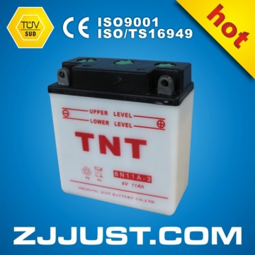 Motorcycle Battery, Rechargeable Battery, Lead Acid Battery (6N 11A-3)
