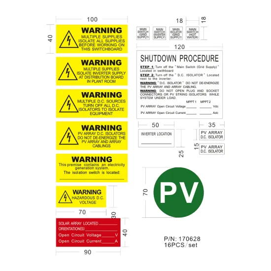 Wholesale ABS Laser Engraved Solar System Labels for Projects