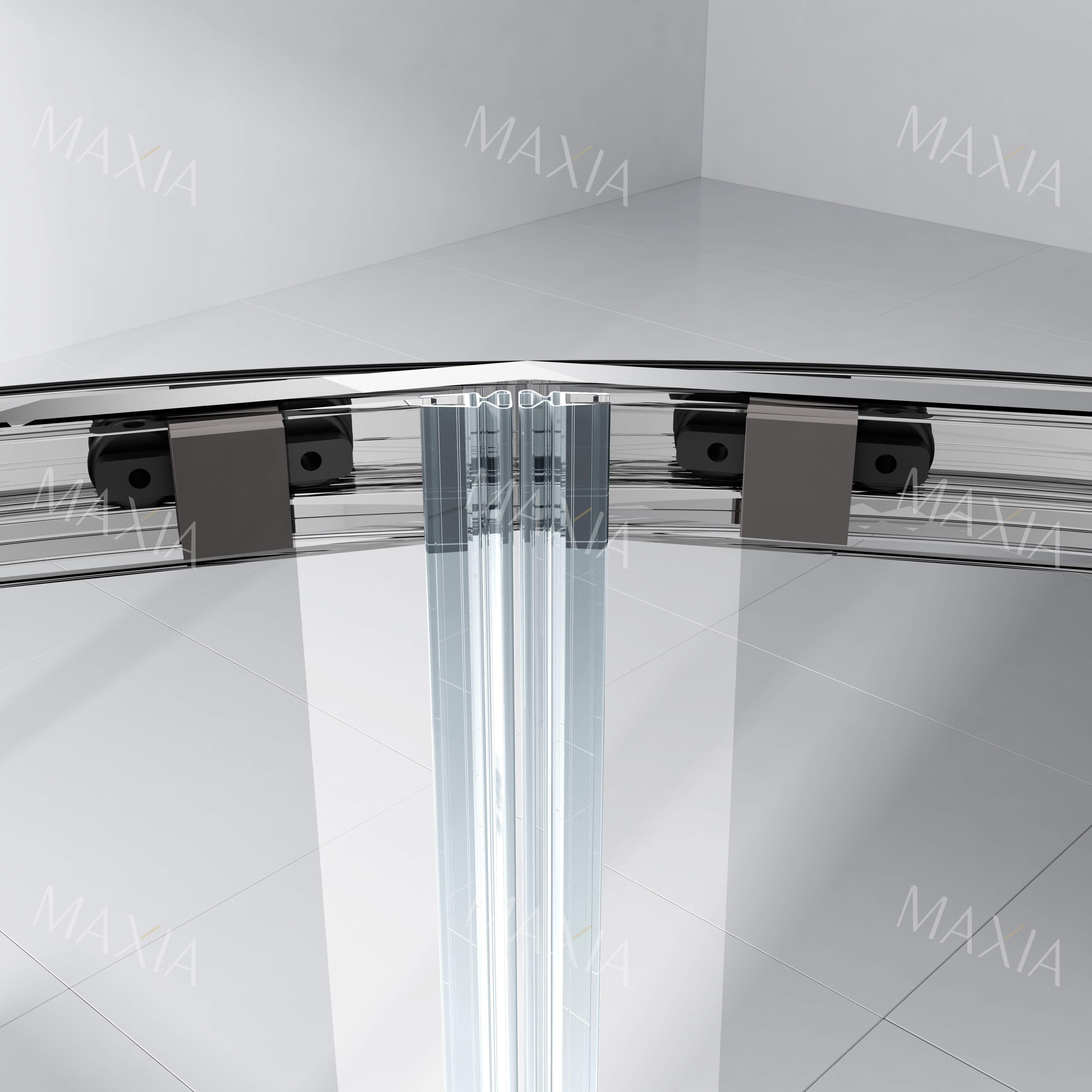 Круглый скользящий душевой корпус