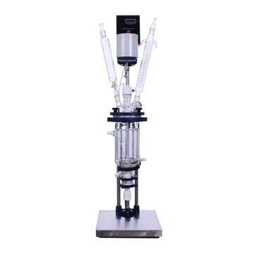 Mini 3L Codiene Plant Catalysis Reflux Explosion Proof Jacketed Glass Reactor