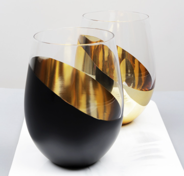 Taglie di uova in vetro rosso - tazza di acqua in rete resistente al calore