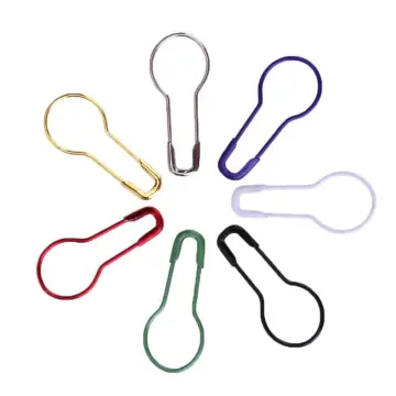 100pcs 1Box Mixed Color Safety Pins Calabash Gourd Shape Safety Pin Markers Pins Craft Sewing Knitting Stitch Holder Accessories