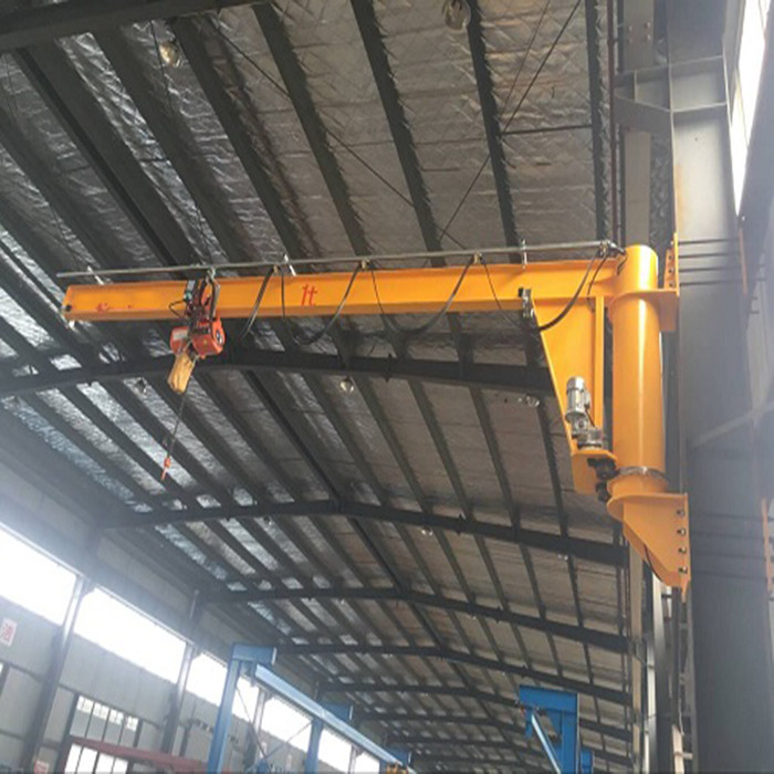 wall type rotary arm crane