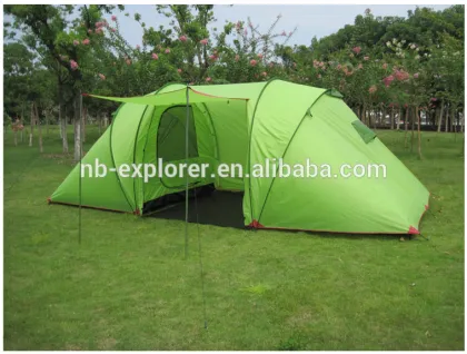 Outdoor camping tent / 6-person tunnel tent camp