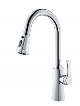 Faucet dapur dengan tarik ke bawah keran tenggelam dapur