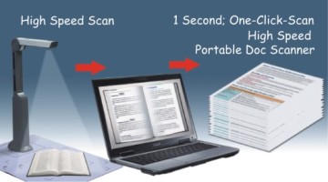 Portable Document Scanner S500L, Eloam Brand, Suppport Max A4