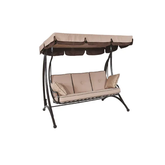 Popular Outdoor Patio Garden 3-Seater Reclining Hanging Swing Chair