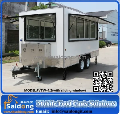 Best Design Mobile fast food trailer,fast food van mobile kitchen trailer