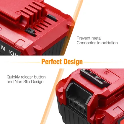 Smart Fast Rechargeable Battery and Charger Set for Porter Cable 20V Cordless Tools