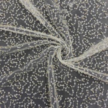 Elegante Linie Design von Perlen Pailletten Stickstoff