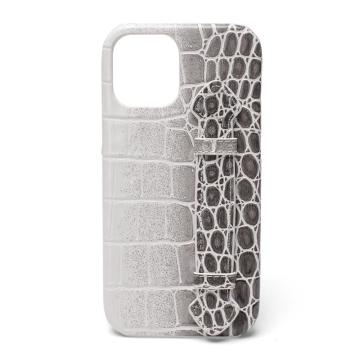 New Crocodile White Gradient Grey Capa de Celular