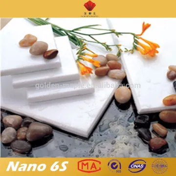 Cloud white nano crystallized engineered stone big slab and cut to size