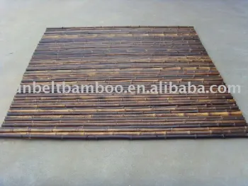 Black bamboo fence Sun-019