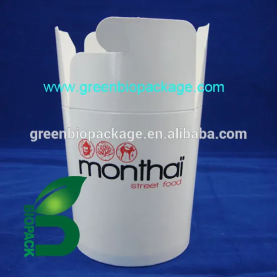 Chinese take out lunch box, noodle packaging paper boxes