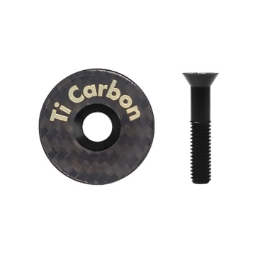 Ultralight Carbon Fiber Bike Fork Cover and Top Tube Cap Set with Alloy Screws