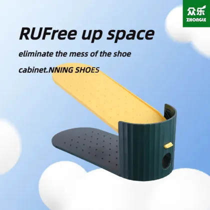 Adjustable storage shoe rack double-layer shoe holder