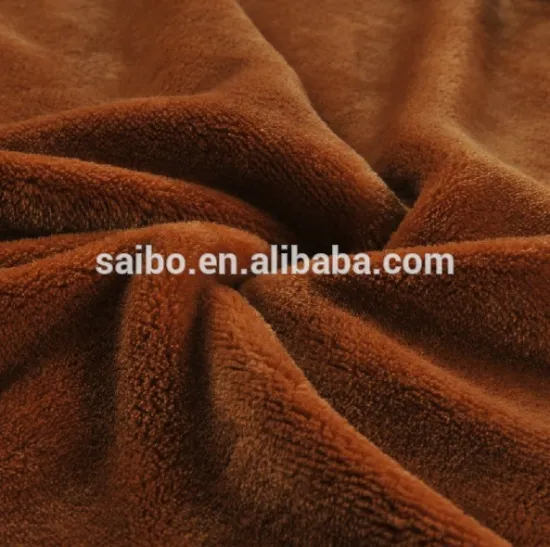 hotel plain dyed coral fleece blanket