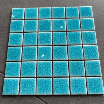 Colorize Foshan Villa Square Green Porcelain Swimming Pool Mosaic Tile