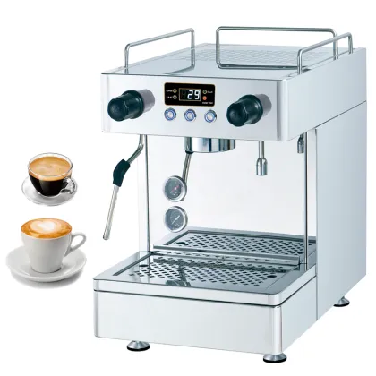 Office Handy Astoria Espresso Machine - Semi-Automatic Rotary Pump Coffee Maker with Milk Frother (Retro Style for China)