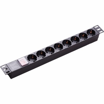 6-Outlet PDU Rack Mount Cabinet Socket for German Market