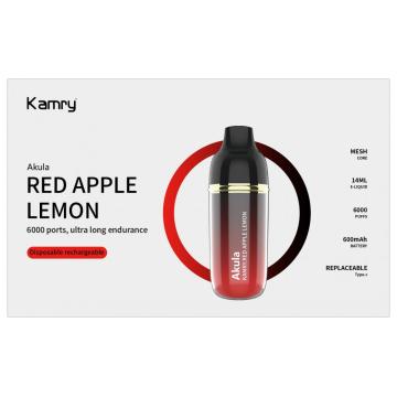 이탈리아 새로운 vape 퍼프 6000 Kamry Akula