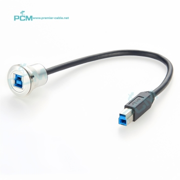 Cavo di estensione da maschio a femmina USB3.0 ad alta velocità con supporto per pannello a filo per la stampante e il telaio del mobile