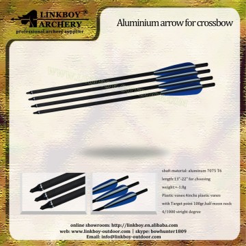 Factory wholesale linkboy LBA013 archery Aluminium arrow for crossbow