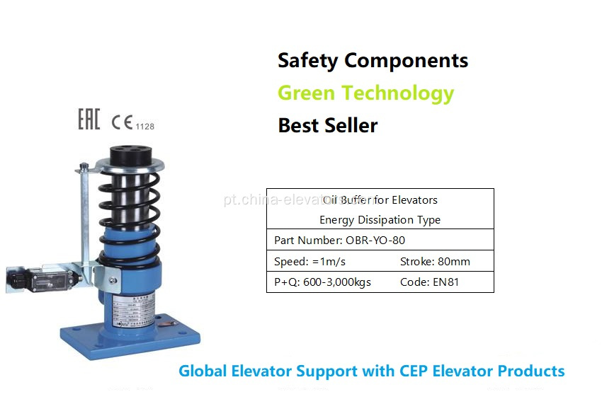 amortecedor de óleo do elevador do passageiro 1m/s