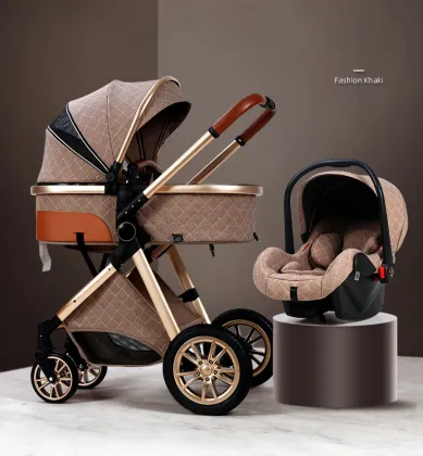 Best Quality 3 in 1 Baby Stroller: High Landscape Luxury Cradle Carrier