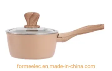Aluminum Saucepan Non-Stick 20cm 18cm Marble Saucepan Granite Maifan Stone Cookware