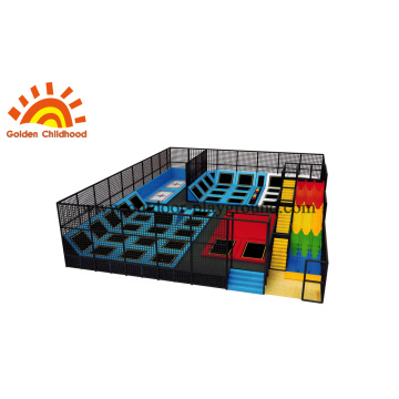 Trampoline Park With Large Slide For Children