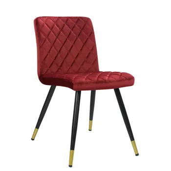 Modern Velvet Dining Room Chair - Comfortable Design