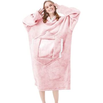 Comfy Plush Warm Thick Sherpa hoodie wearable blanket