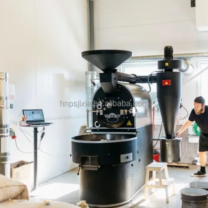 Automatic Coffee Bean and Cocoa Bean Roaster Machine - Commercial Coffee Bean Making Plant