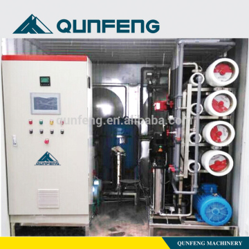 Container type electrolytic system water treatment skid