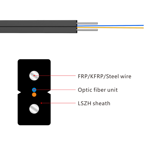 pre made single mode core fiber optic cable