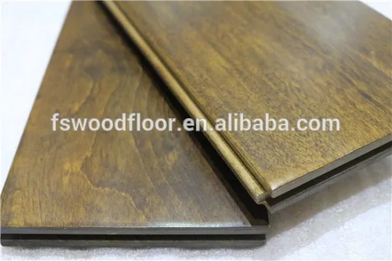 dark stained hardwood flooring - asian maple