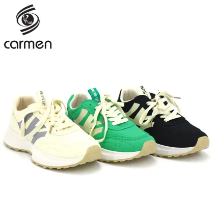 2021 women's thick-soled leather breathable fashion sneakers