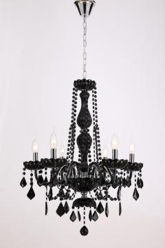 Modern European style Living room Black Crystal Chandelier