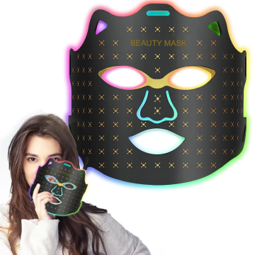 7 Colors LED Face Mask with Red Light Therapy for Skin Care