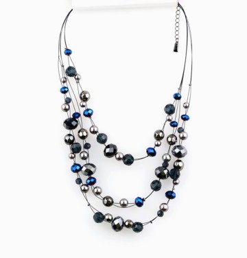 Fashion Beaded Resin Necklace, PT2050.