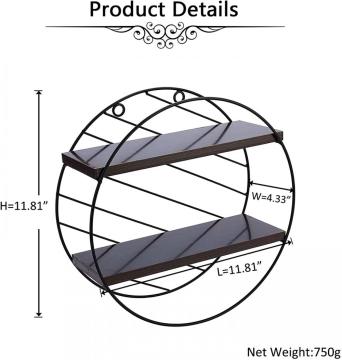 Rustic Wood Geometric Style Decor Wall Shelving