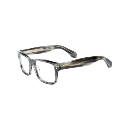 Wholesale Newest Fashion Rectangle Unisex Eyewear Black Demi Acetate Optical Glasses Frames