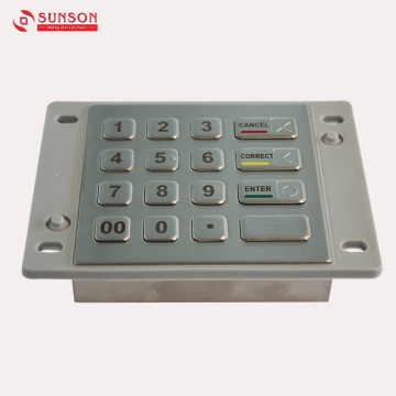 ATM Pin Keypad Device With English Spanish Layout