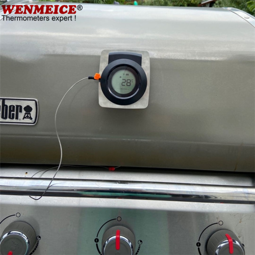 Termómetro de carne de doble sonda inalámbrico Bluetooth para tapa de parrilla de barbacoa